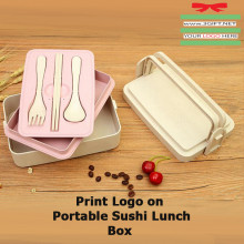 Print Logo on Portable Sushi Lunch Box